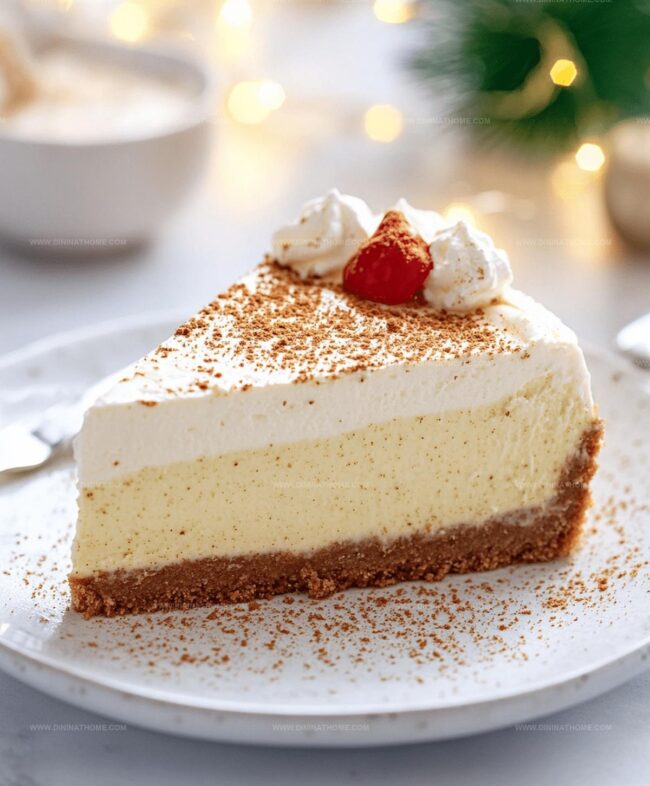 Eggnog Cheesecake That Tastes Like The Holidays