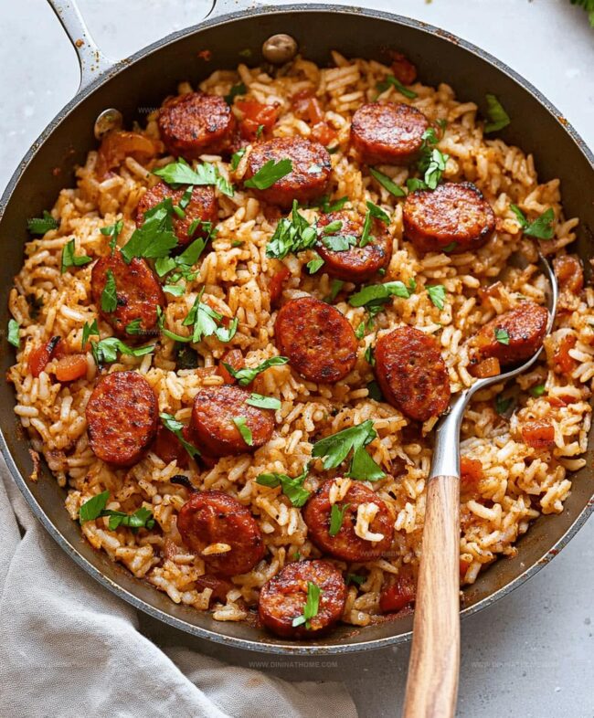 Cajun Sausage And Rice Skillet: Bold And Hearty In Every Bite