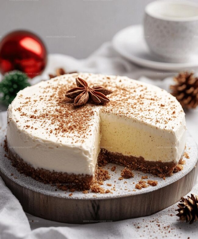 Eggnog Cheesecake Easy Assembly