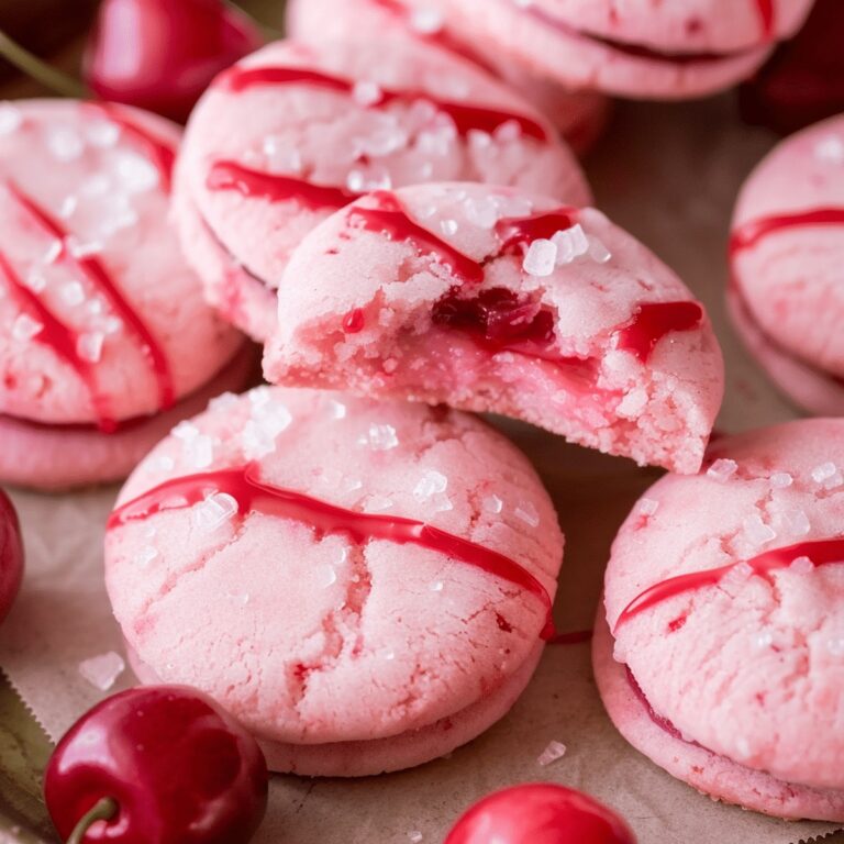 Cherry Almond Shortbread Cookies Recipe