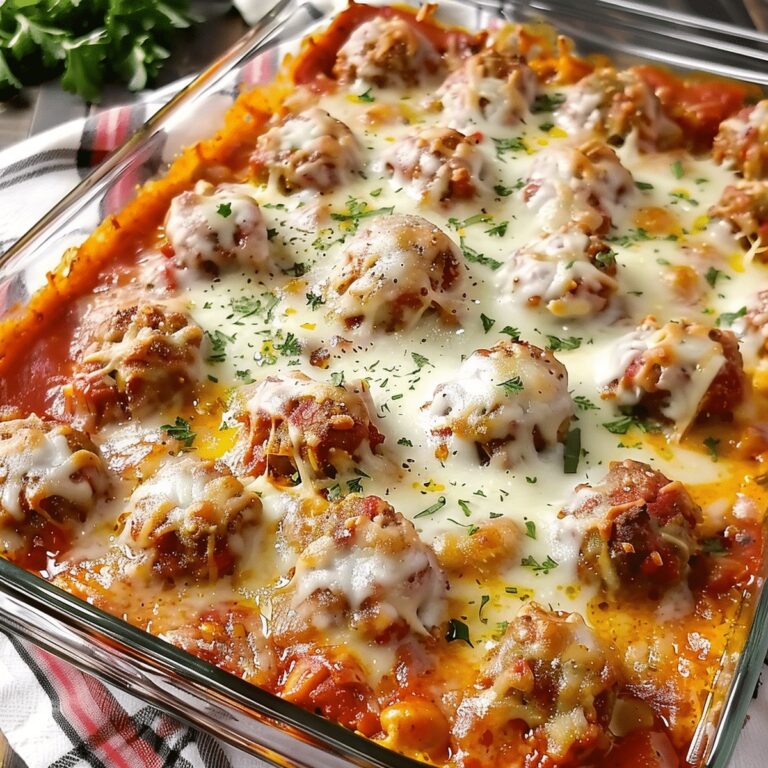 Dump and Bake Meatball Casserole Recipe