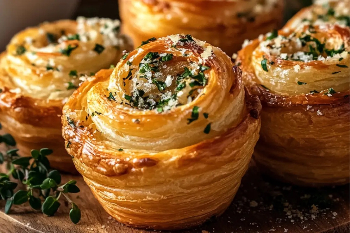 Garlic Parmesan Herb Cruffins Recipe