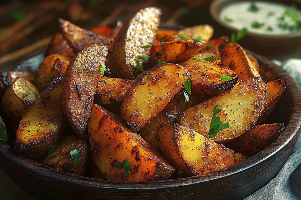 Roasted Potato Wedges Recipe