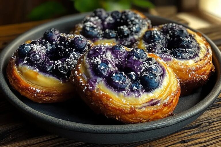 Wild Blueberry Coffee Cake Danishes Recipe