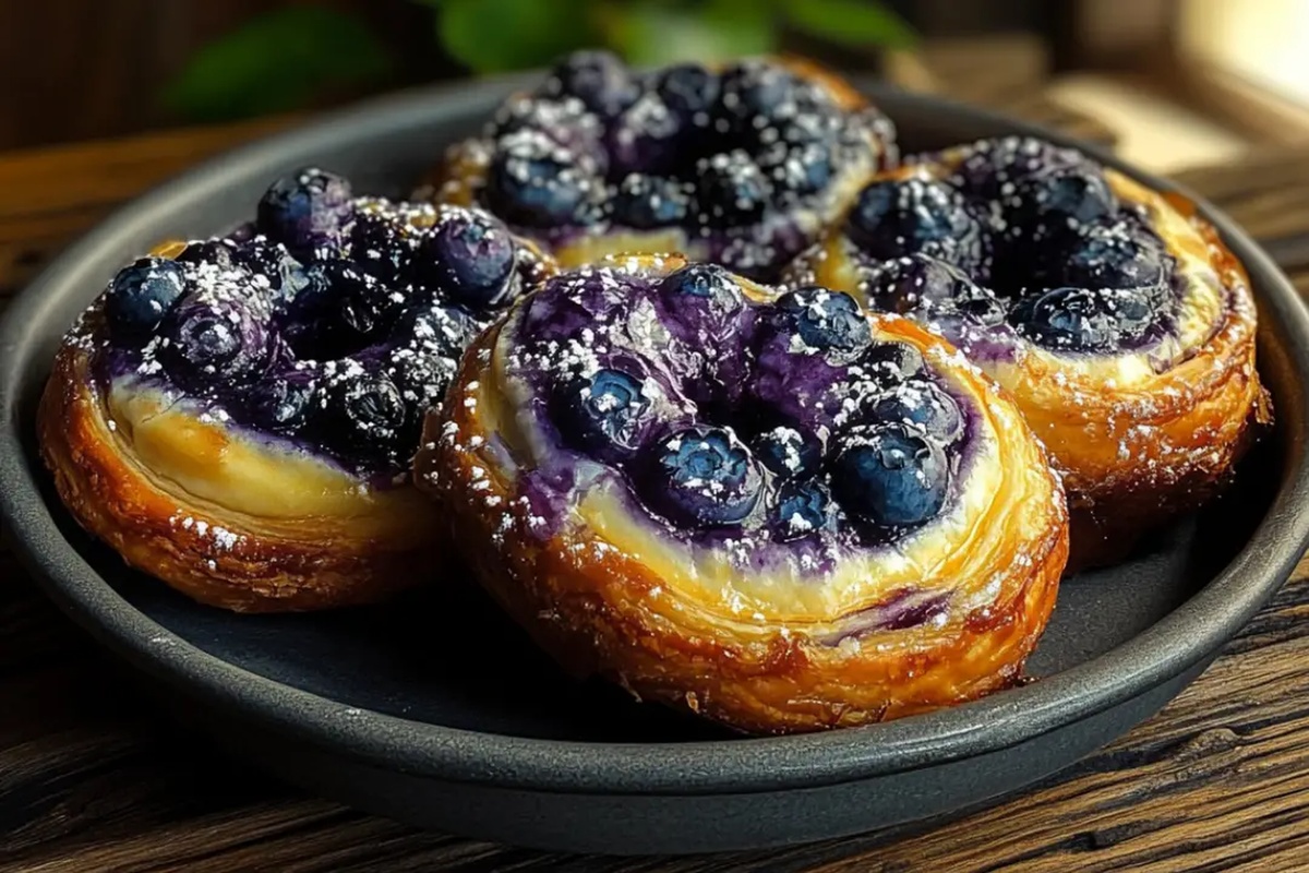 Wild Blueberry Coffee Cake Danishes Recipe