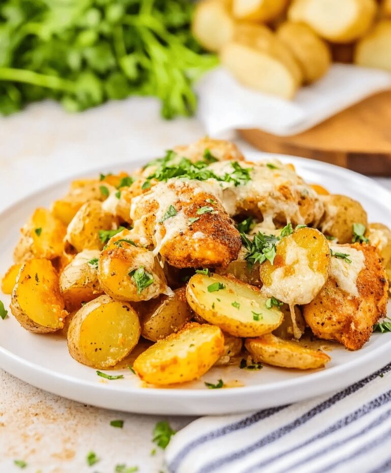 Garlic Parmesan Chicken And Potatoes Skillet Recipe