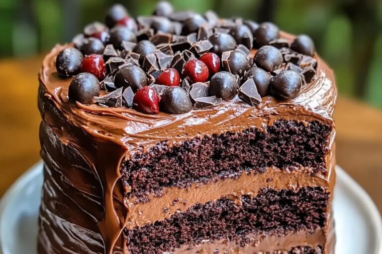 Triple Chocolate Layer Cake Recipe
