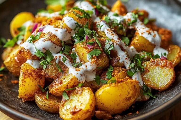 Chaat Masala Potatoes With Yoghurt Recipe