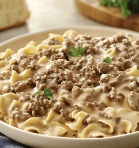 Easy Ground Beef Stroganoff Recipe