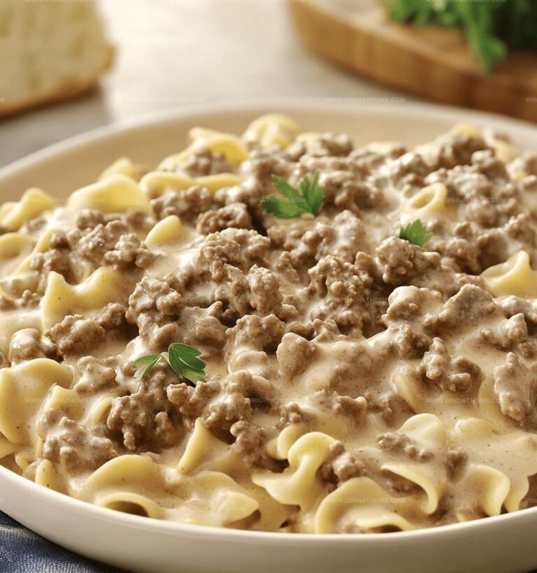 Easy Ground Beef Stroganoff Recipe