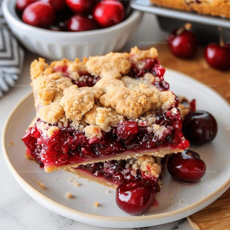 Crumb-Topped Cherry Pie Bars Recipe