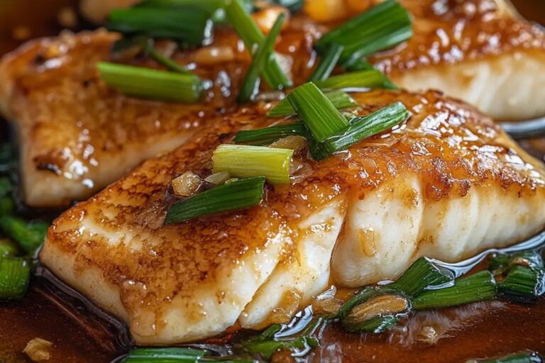 Pan-Fried Fish With Ginger And Scallions Recipe