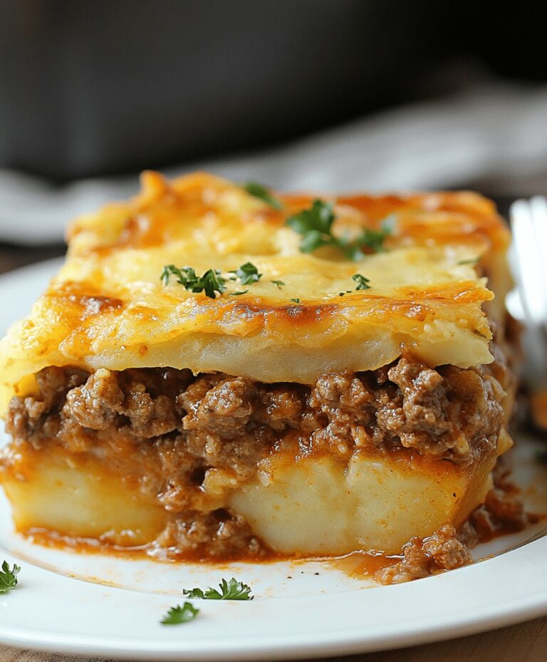 Ground Beef Casserole With Potatoes Recipe