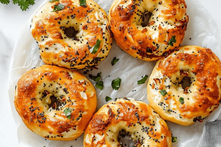 Simple 3 Ingredient Protein Bagels Air Fryer Recipe