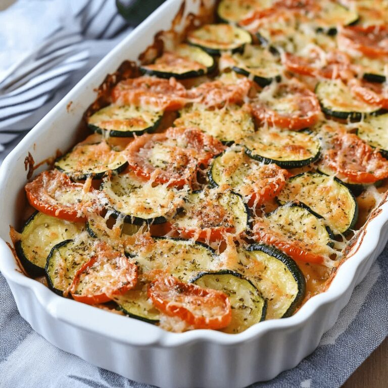 Parmesan Tomato Zucchini Bake Recipe