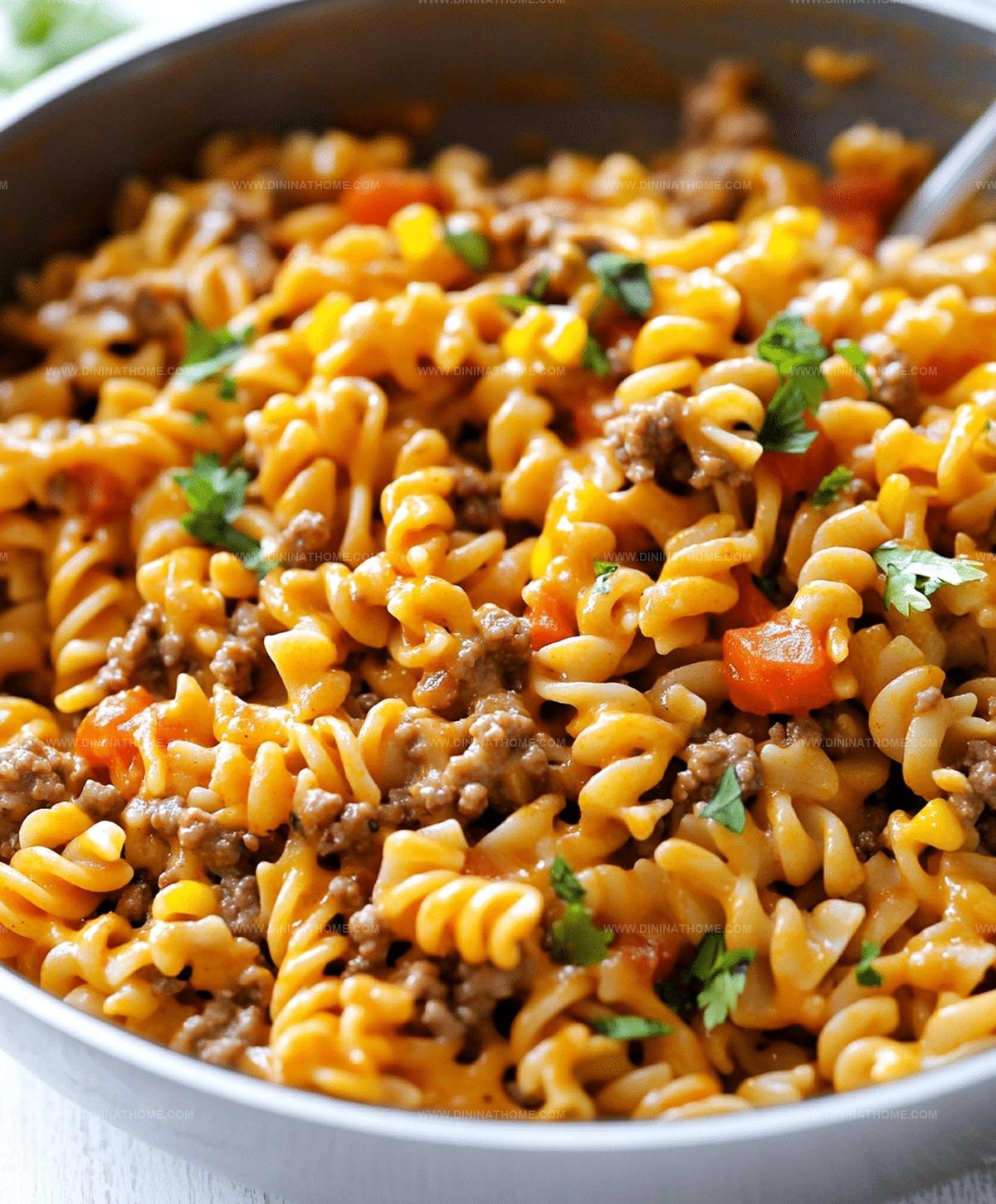 Cheesy Taco Pasta Recipe