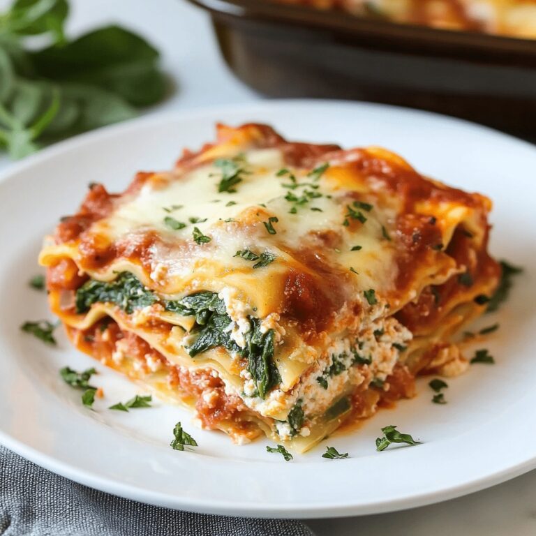 Easy Spinach Lasagna Recipe