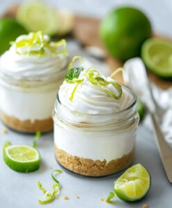No-bake Key Lime Cheesecake Jars Recipe