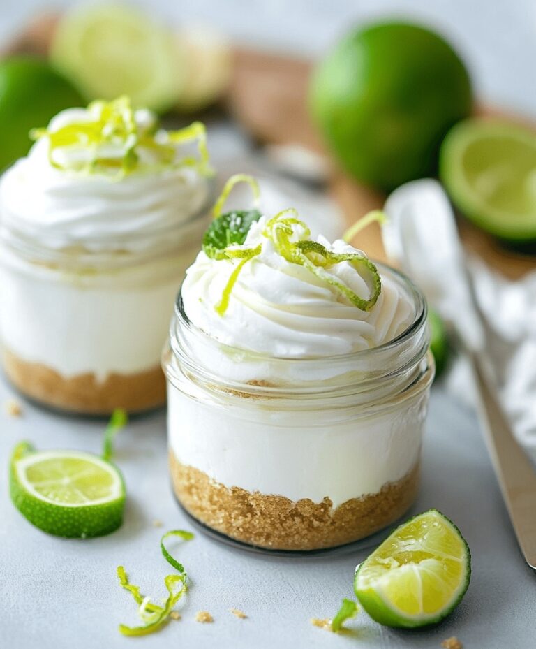 No-bake Key Lime Cheesecake Jars Recipe