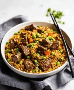 Garlic Butter Steak Fried Rice Recipe