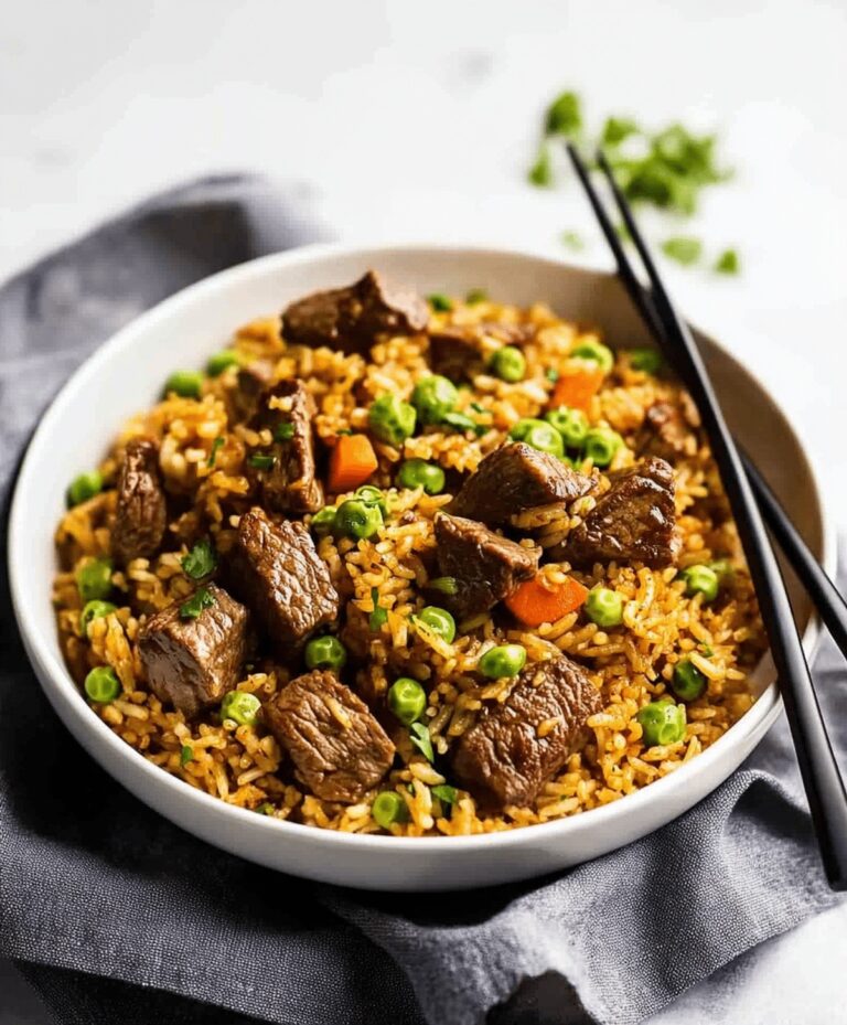 Garlic Butter Steak Fried Rice Recipe