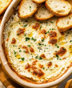Baked Garlic Bread Dip Recipe