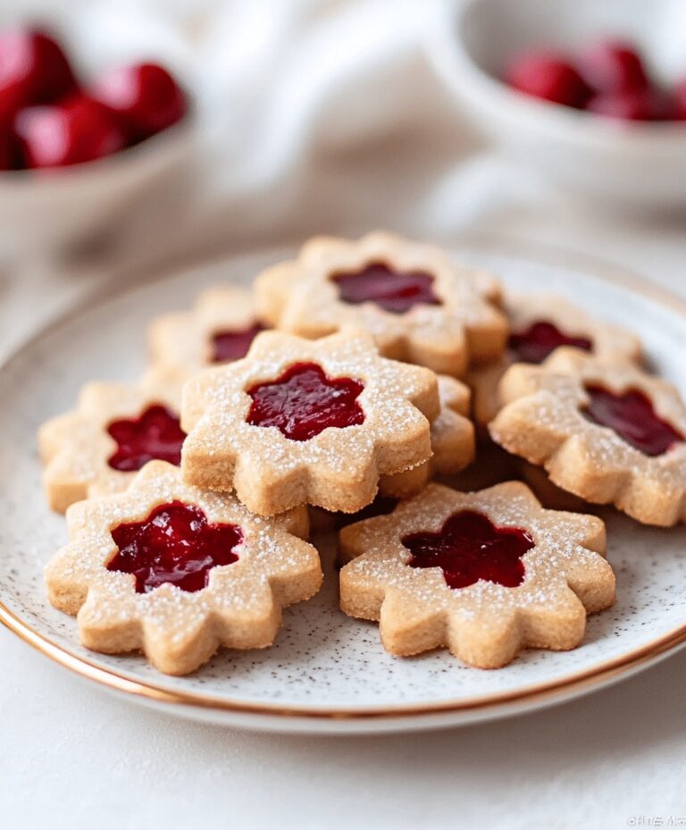 Cherry Almond Linzer Cookies Recipe
