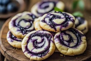 Blueberry Cheesecake Swirl Cookies Recipe