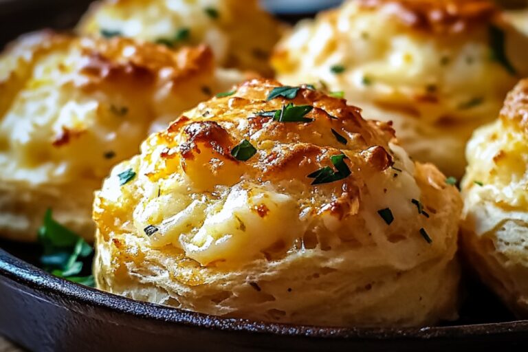 Crab Stuffed Cheddar Bay Biscuits With Lemon Butter Sauce Recipe