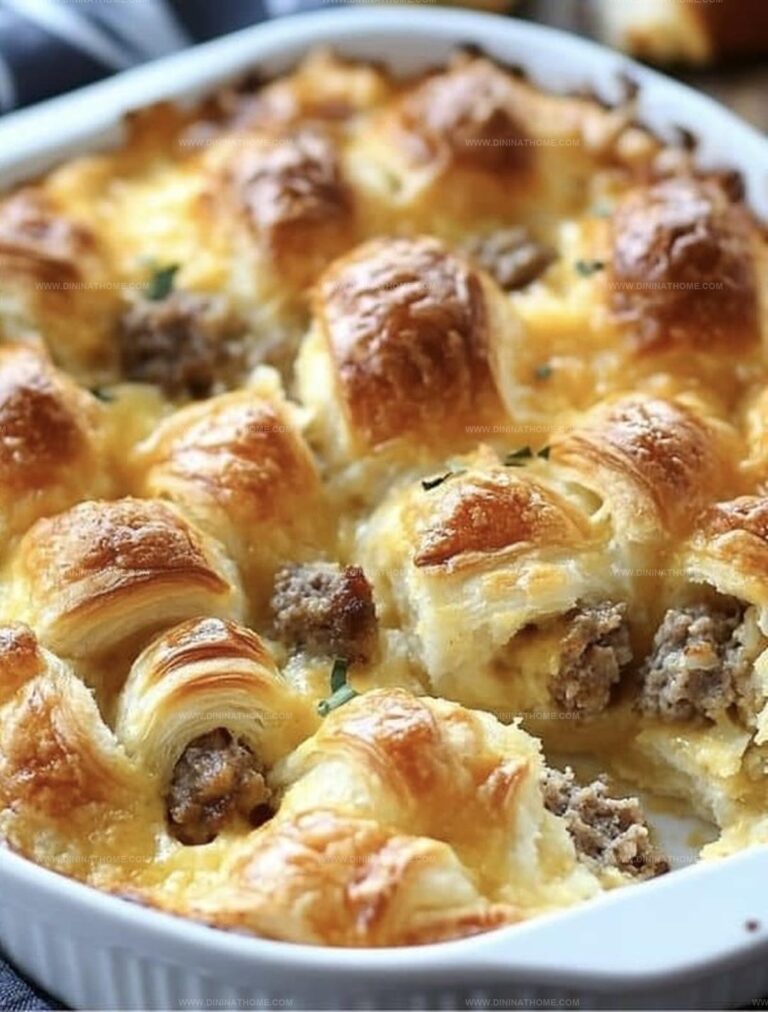 Overnight Croissant Breakfast Casserole Recipe