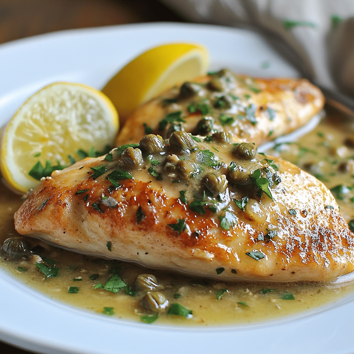 Chicken with Lemon-Caper Sauce Recipe