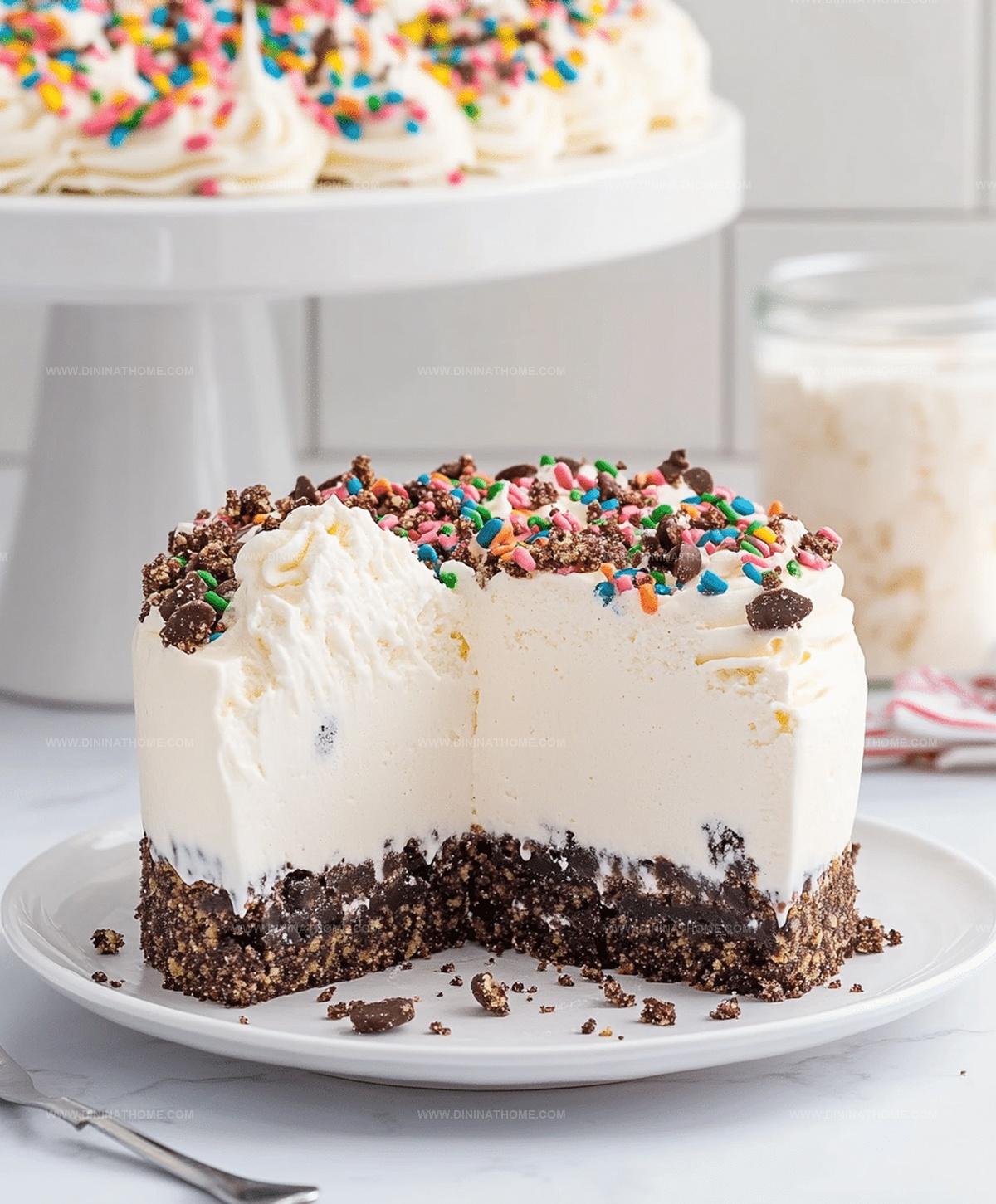 Ice Cream Cake With Cookie Crunch Recipe