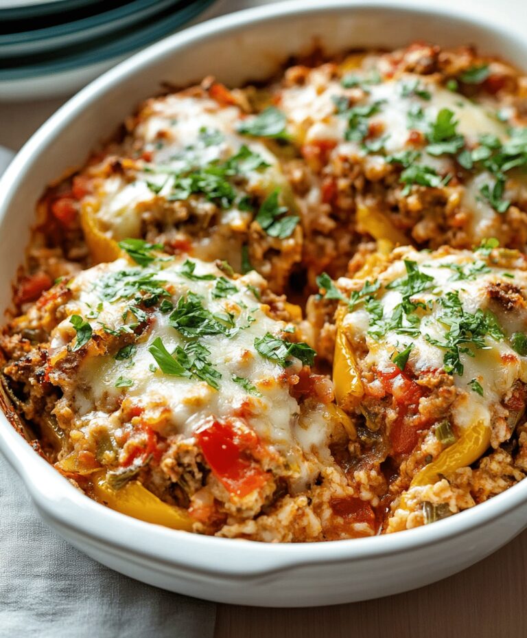 Quick And Simple Stuffed Pepper Casserole Recipe