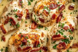 Baked Ranch Chicken with Bacon (Chicken Bacon Ranch) Recipe