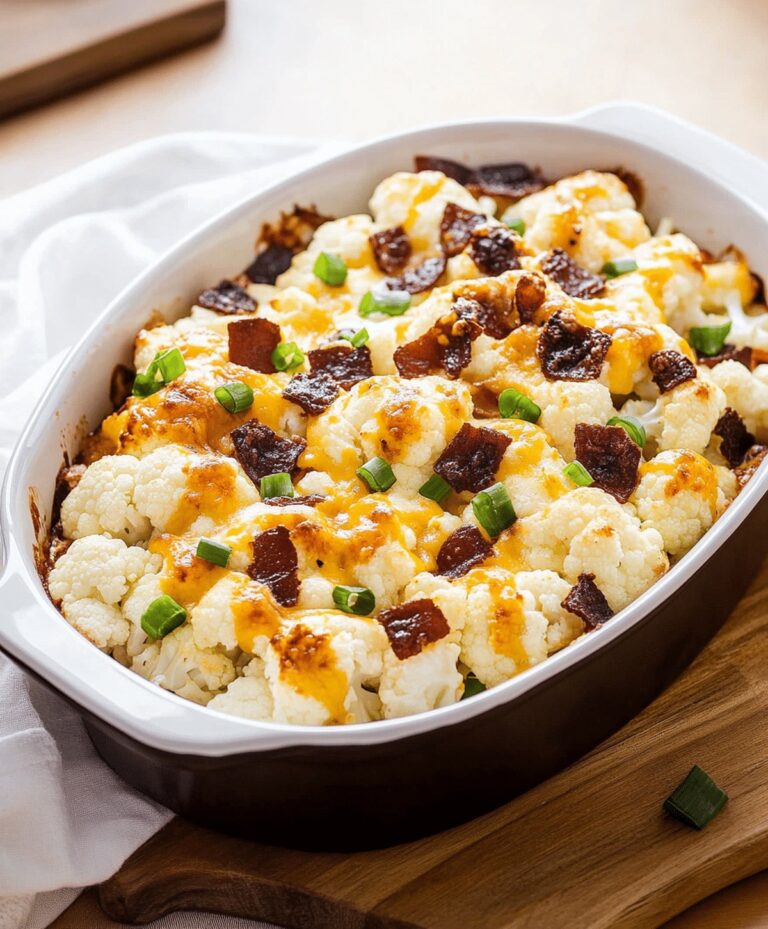 Loaded Cauliflower Casserole Recipe