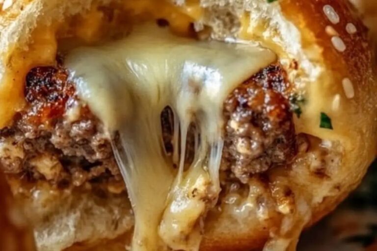 Garlic Parmesan Cheeseburger Bombs Recipe