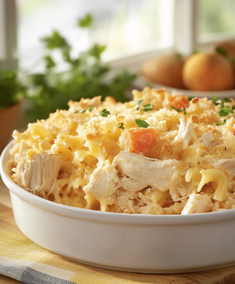 Easy Chicken Noodle Casserole Recipe