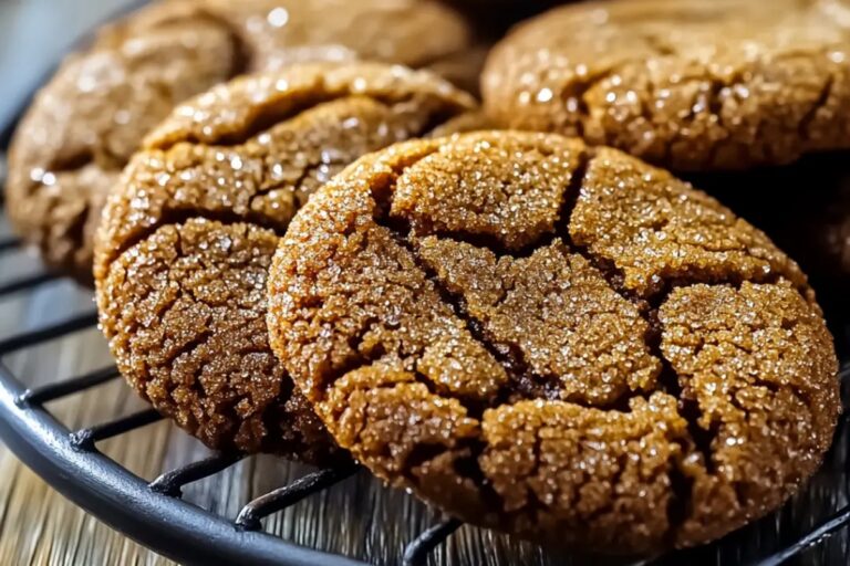 Molasses Crackle Cookies Recipe