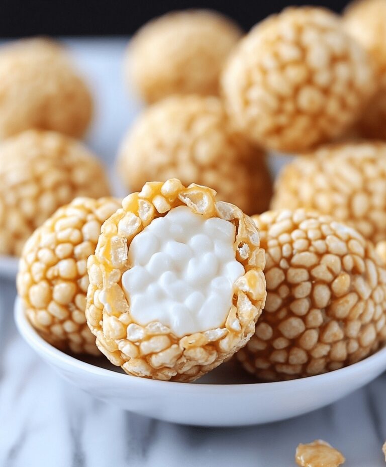 Caramel Marshmallow Rice Krispie Balls Recipe