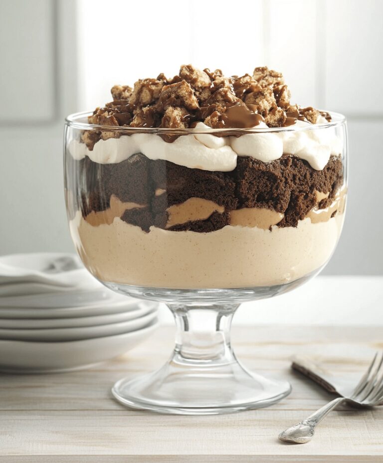 Peanut Butter Fudge Brownie Trifle Recipe