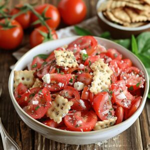 Tomato Cracker Salad Recipe