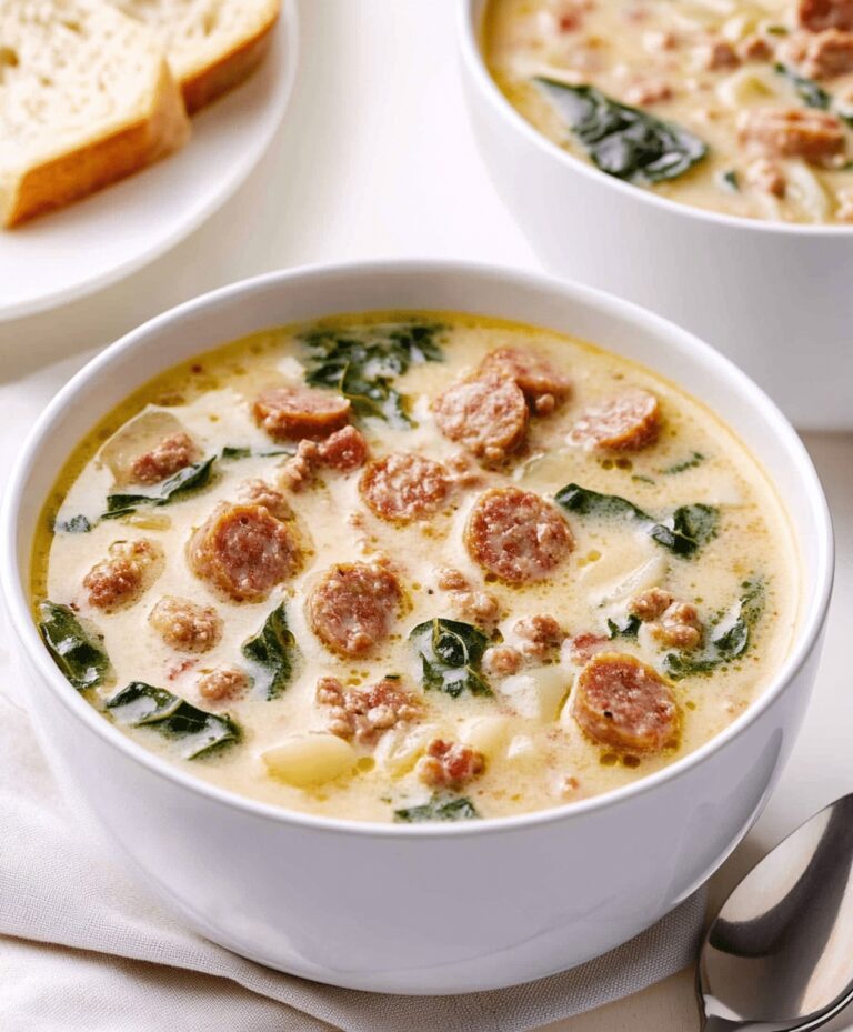 Olive Garden Zuppa Toscana Soup With Turkey Sausage Recipe
