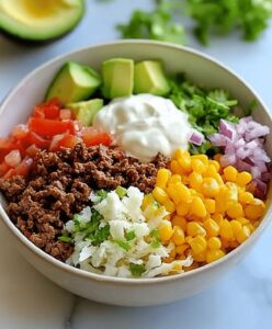 Easy Beef Burrito Bowl Recipe