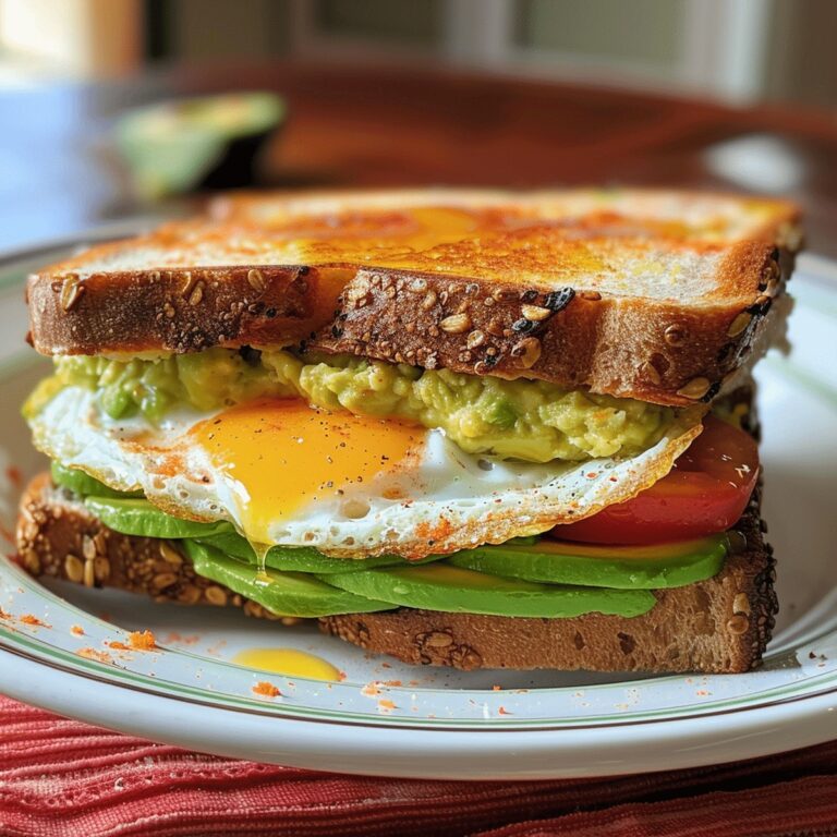 Avocado Breakfast Sandwich Recipe
