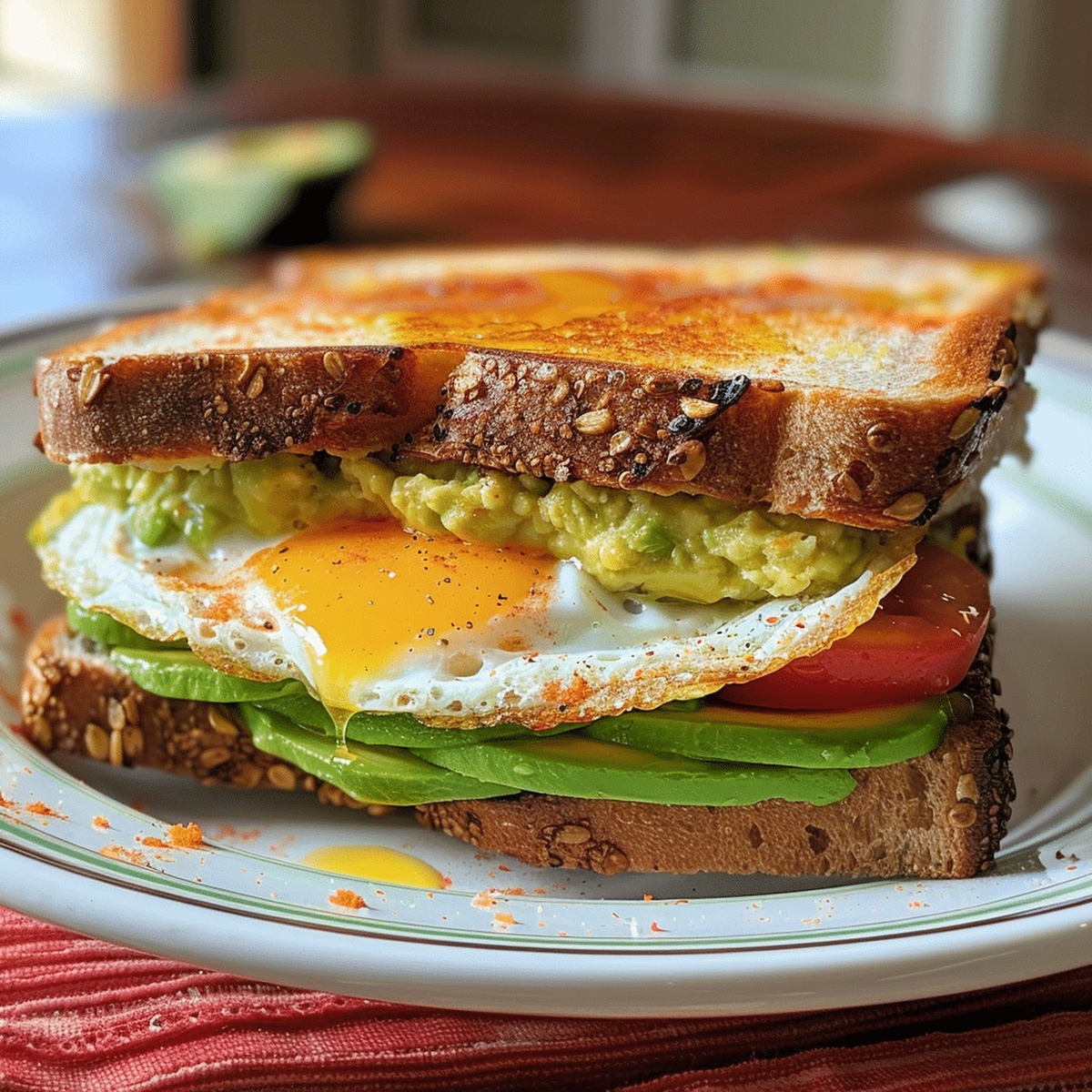 Avocado Breakfast Sandwich Recipe