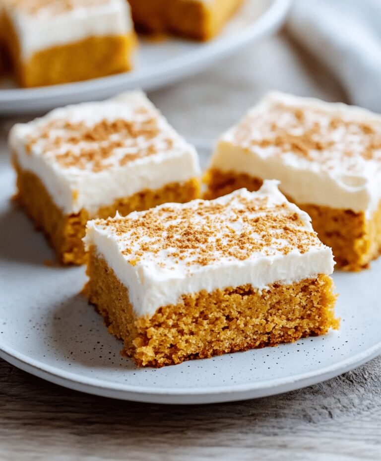Pumpkin Bars with Cream Cheese Frosting Recipe