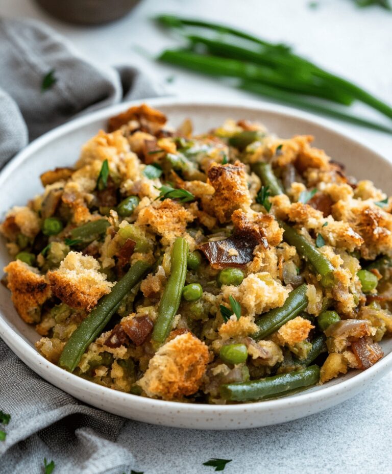 Green Bean Stuffing Casserole Recipe