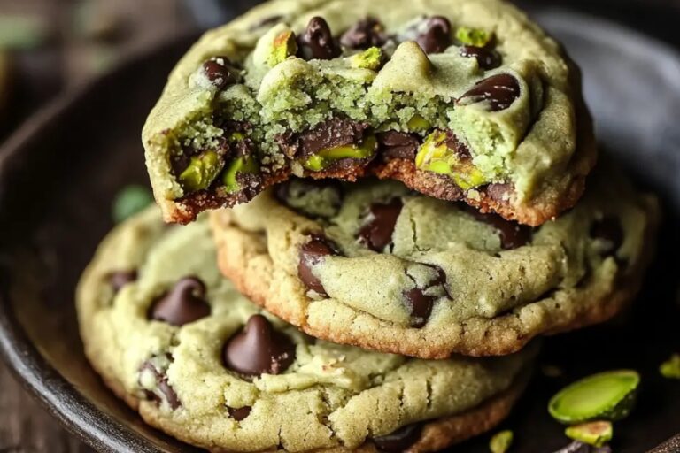 Pistachio Cream Chocolate Chip Cookies Recipe