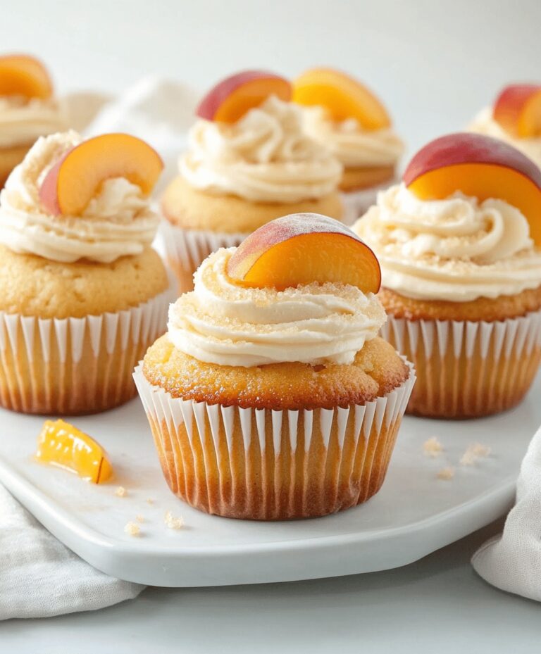 Honey Peach Cream Cheese Cupcakes Recipe