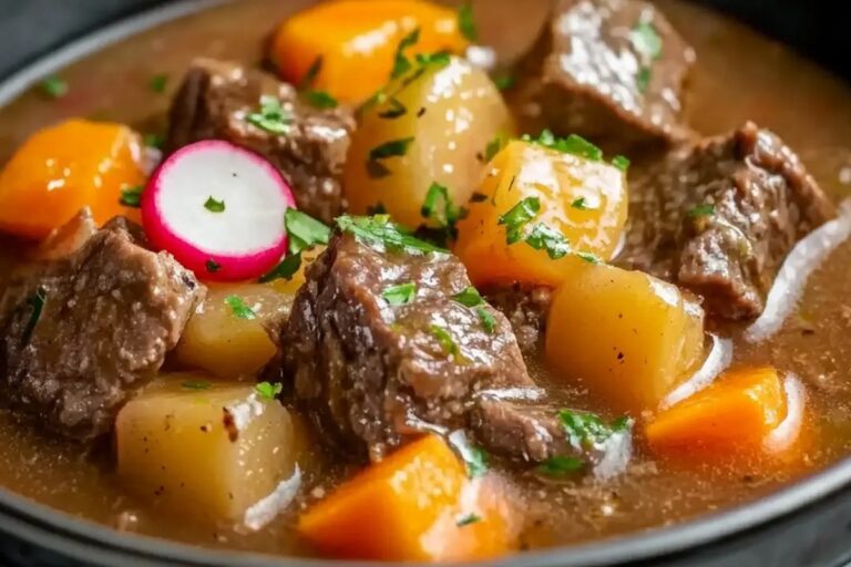 Beef Soup With Carrots And Radish Recipe